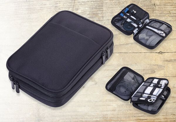 Troika Kabeltasche CONNECTED schwarz, Ansicht 4