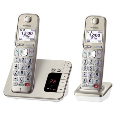 Panasonic KX-TGE262GN - DECT-Telefon - Kabellos - Freisprecheinrichtung - 200 Eintragungen - Anrufer-Identifikation, Ansicht 2