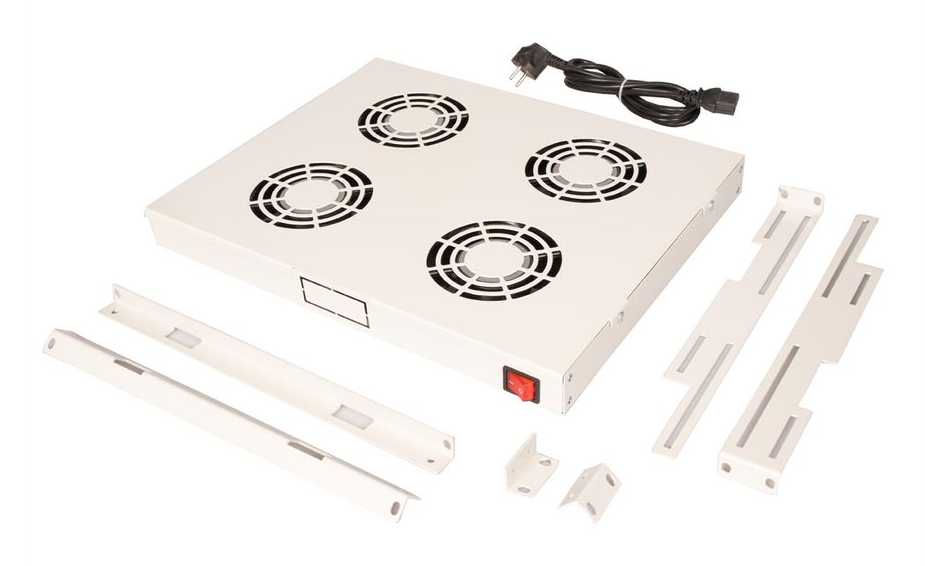 ROLINE Rack - Lüfter Kit - with 4 fans - Hellgrau, RAL 7035 - 48.3 cm (19), Ansicht 2