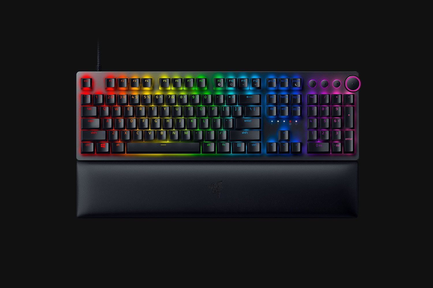 Razer Huntsman V2 - Tastatur - Hintergrundbeleuchtung - TL: Deutsch, QWERTZ, Ansicht 2