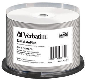 Verbatim DataLifePlus - 50 x CD-R - 700 MB 52x, Ansicht 2