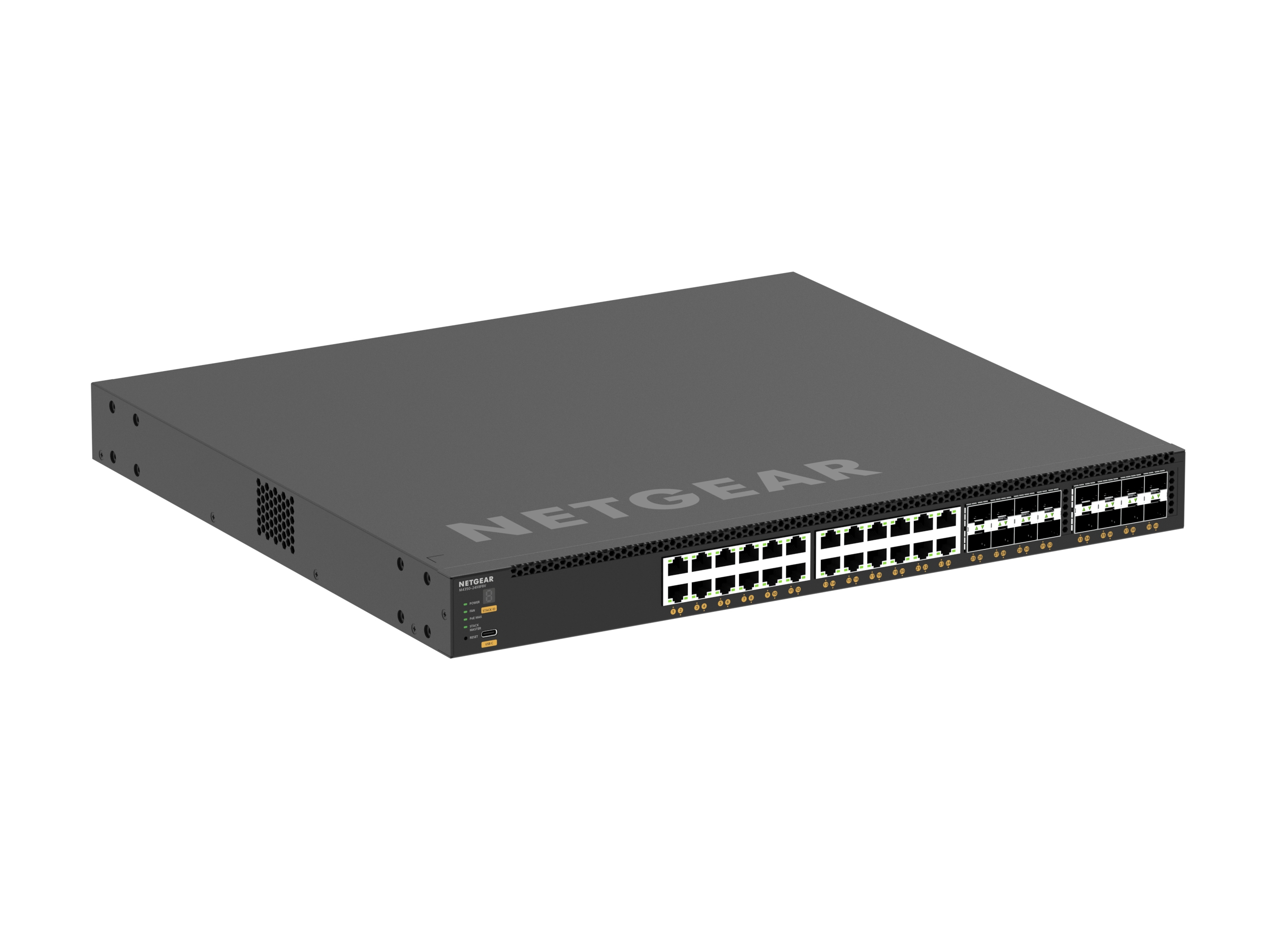 Netgear AV Line M4350-24X8F8V - Switch - L3 - managed - 24 x 100/1000/2.5G/5G/10GBase-T (PoE++), Ansicht 2