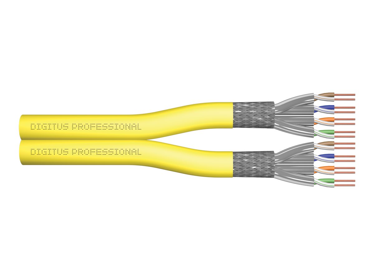 DIGITUS CAT 7A S/FTP, Datenkabel - Verlegekabel, 100 m, Duplex, Dca-s1a d1 a1, GHMT PVP zertifiziert