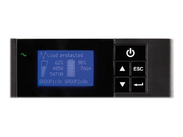 Eaton 5P 1550iR - Gen 2 - USV (Rack - einbaufähig) - Wechselstrom 200/208/220/230/240 V - 1350 Watt - 1550 VA - 1-phasig - 9 Ah - RS-232, USB - Ausgangsanschlüsse: 6 - 1U - 48.3 cm (19")