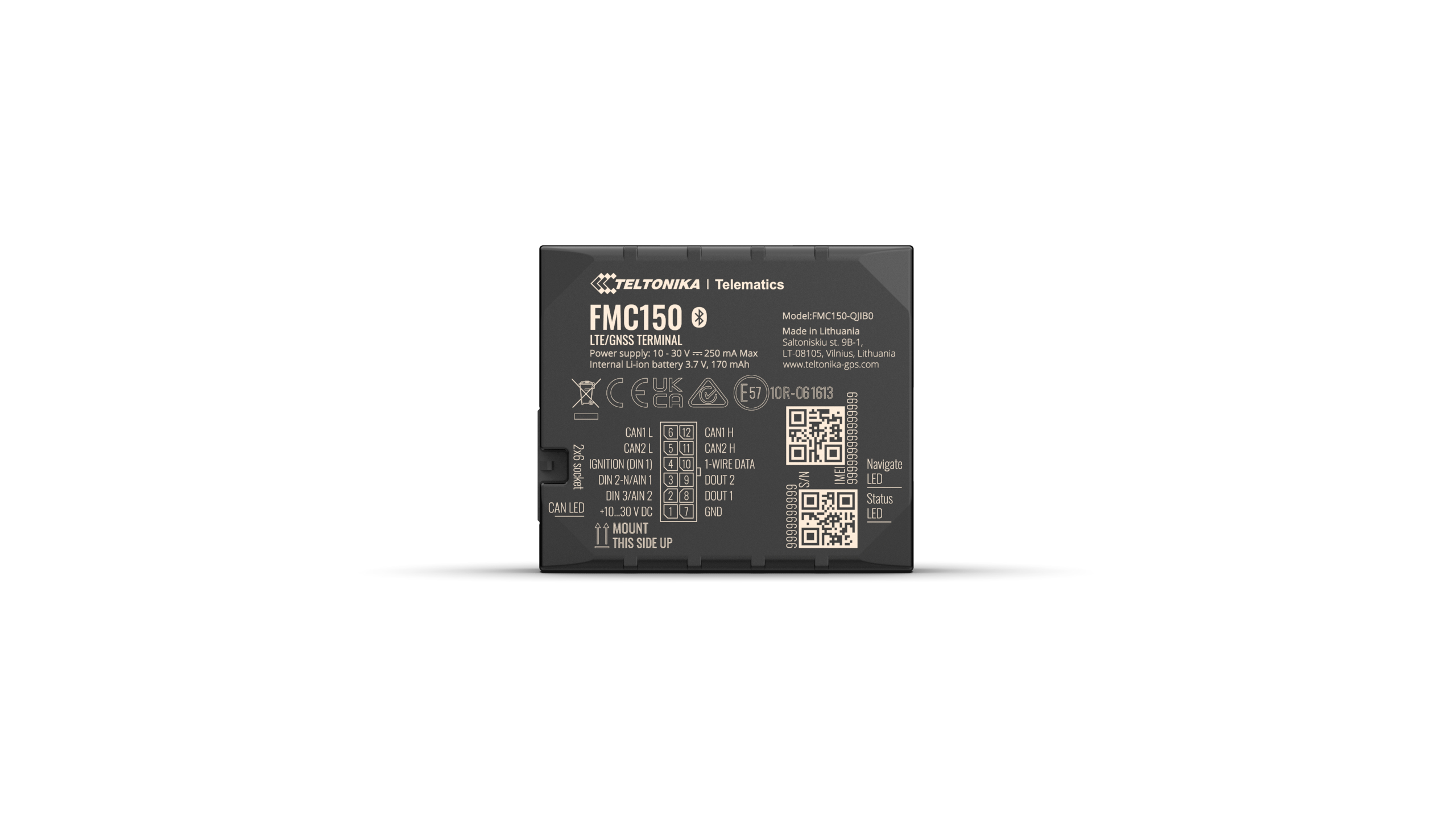 Teltonika · Tracker GPS· FMC150· Fahrzeug· LTE/GSM/GNSS/BLE 4.0, Ansicht 3