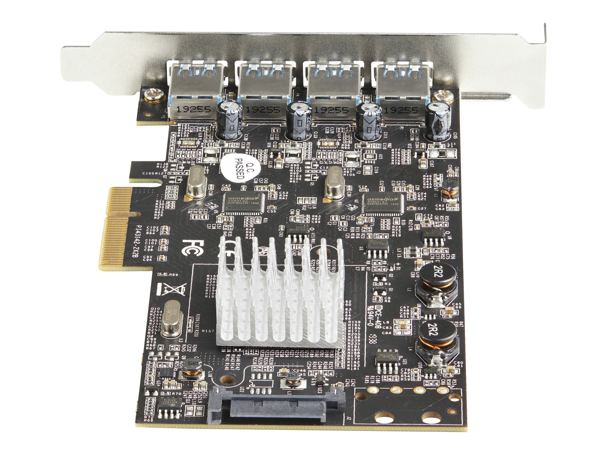 StarTech.com Startech 4-Port USB PCIe Adapter - 10 Gbit/s USB 3.1/3.2 Gen 2 Typ-A PCI Express Erweiterungskarte mit 2 Controllern - 4x USB-A - USB-PCIe-Schnittstellenkarte - Windows/Mac/Linux (PEXUSB314A2V2)