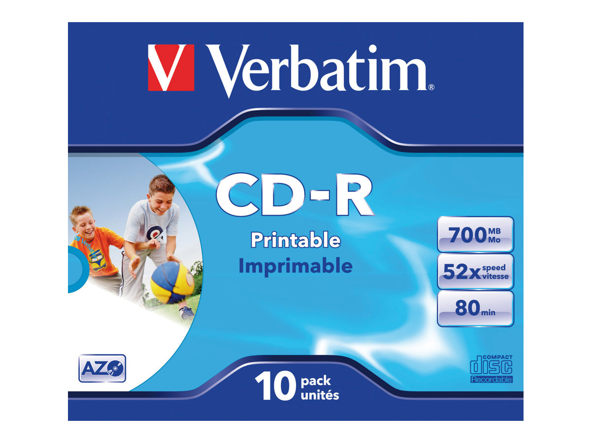 Verbatim CD-R 80min/700MB/52f JC 1x10