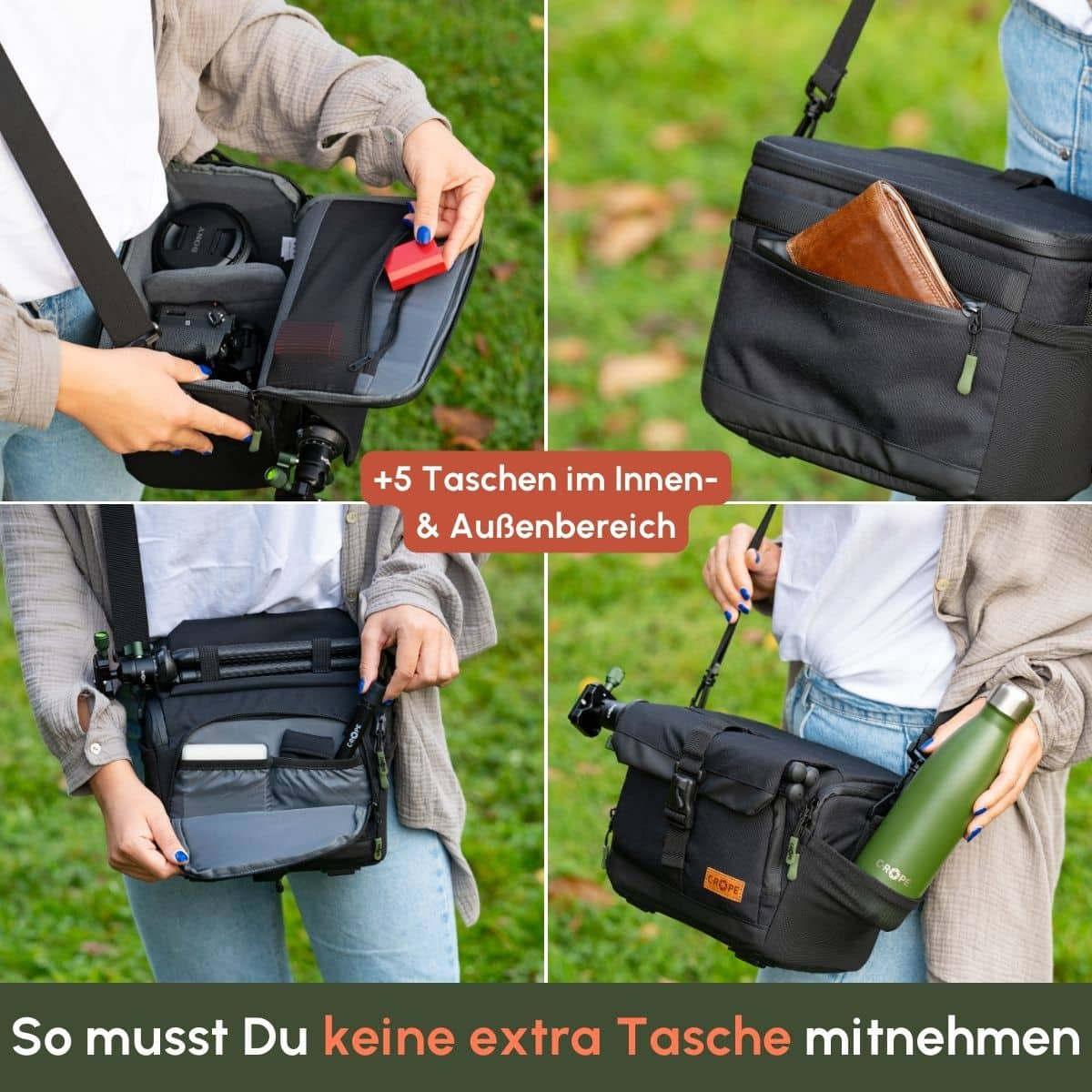 C-ROPE Kameratasche zum Umhängen V3 in Schwarz retail - Tasche, Ansicht 3