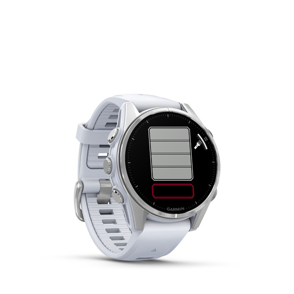Garmin Fenix 8 - 43 mm - silber - Sportuhr mit Band - Whitestone - Handgelenkgröße: 108-182 mm - Anzeige 3.556 cm (1.4), Ansicht 4