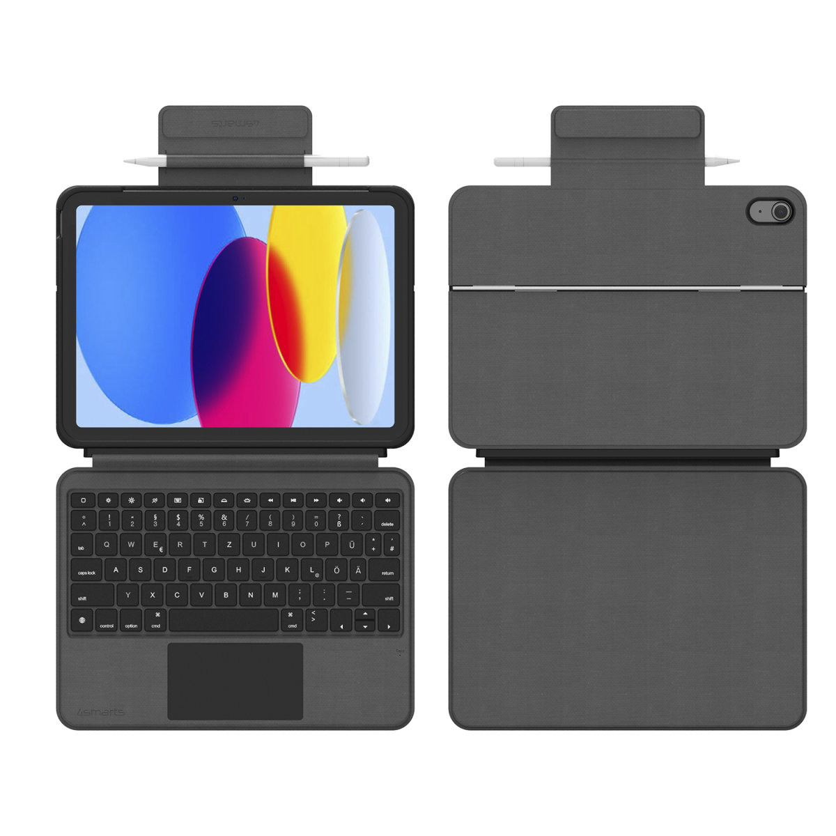 4smarts Tastatur Case 2in1 Solid Smart Connect für Apple iPad 10. Gen, Ansicht 3