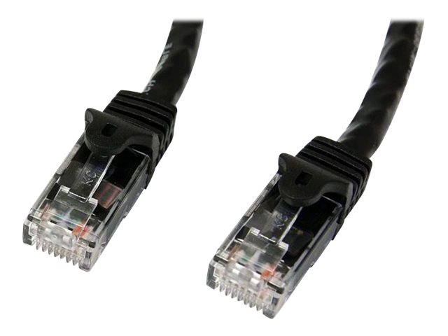 StarTech.com 3m CAT6 Ethernet Cable, 10 Gigabit Snagless RJ45 650MHz 100W PoE Patch Cord, CAT 6 10GbE UTP Network Cable w/Strain Relief, Black, Wiring is UL Certified/TIA - Category 6 - 24AWG (N6PATC3MBK)