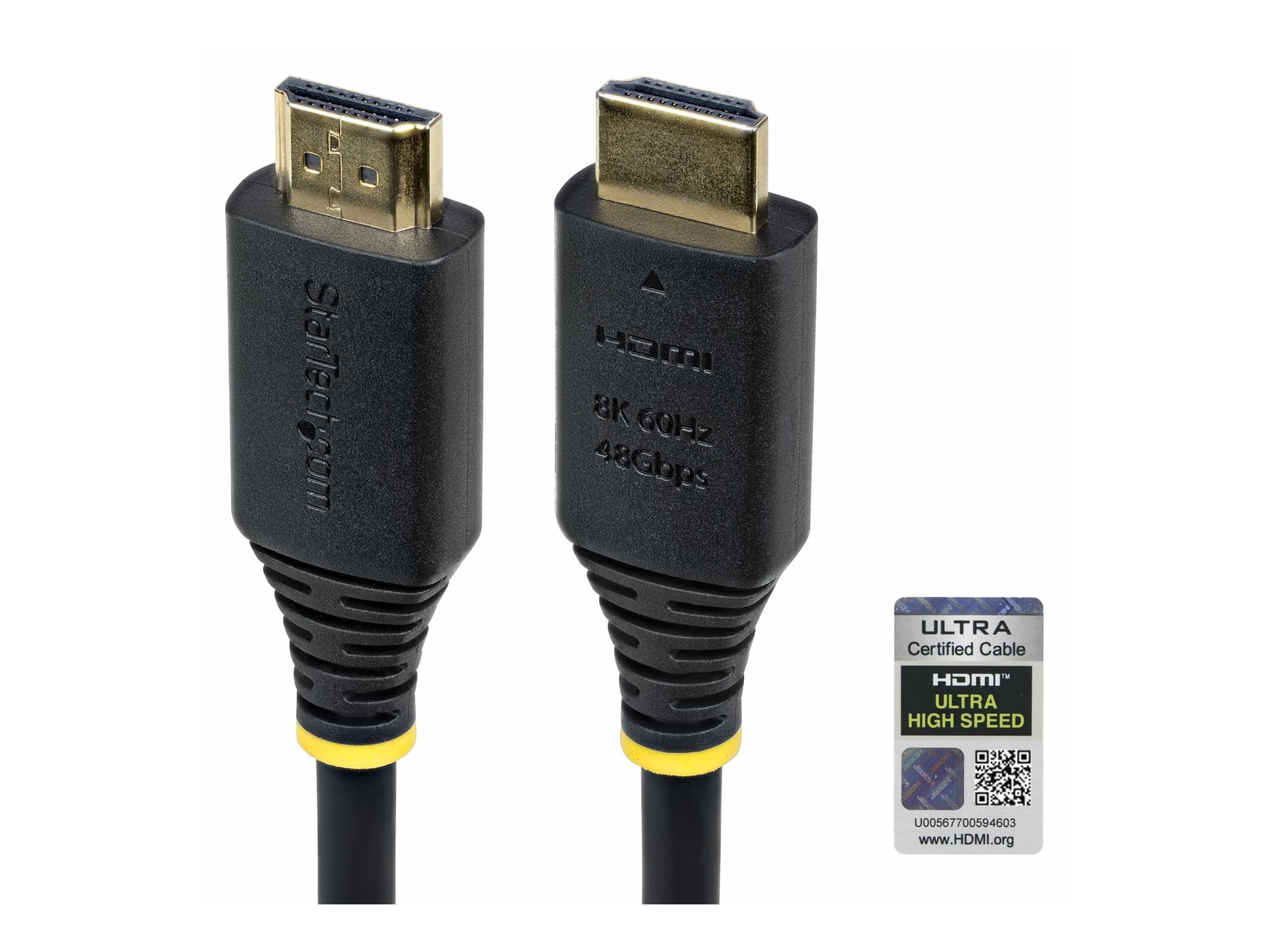 StarTech.com Ultra High Speed - HDMI-Kabel - HDMI männlich zu HDMI männlich - 3 m - abgeschirmt - Schwarz - passiv, 4K120Hz Unterstützung, 8K60Hz (7680 x 4320)