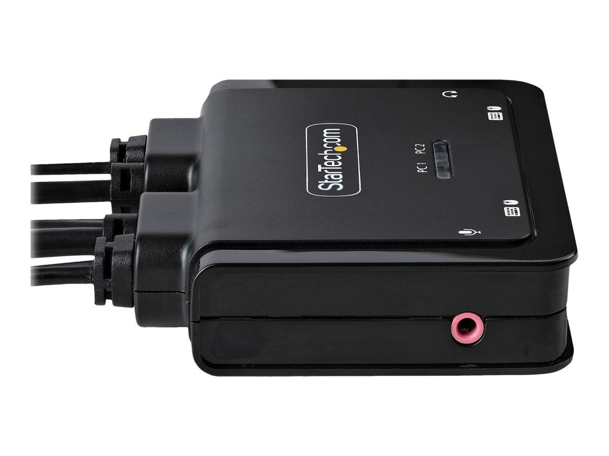 StarTech.com 2-Port USB-C Kabel KVM Switch, 4K60Hz