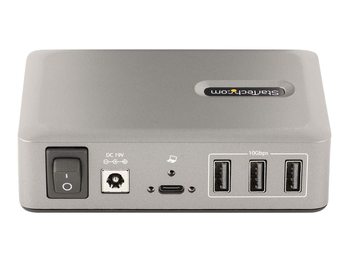 StarTech.com 10-Port USB-C Hub, 8x USB-A + 2x USB-C, Self-Powered w/ 65W Power Supply, Ansicht 3