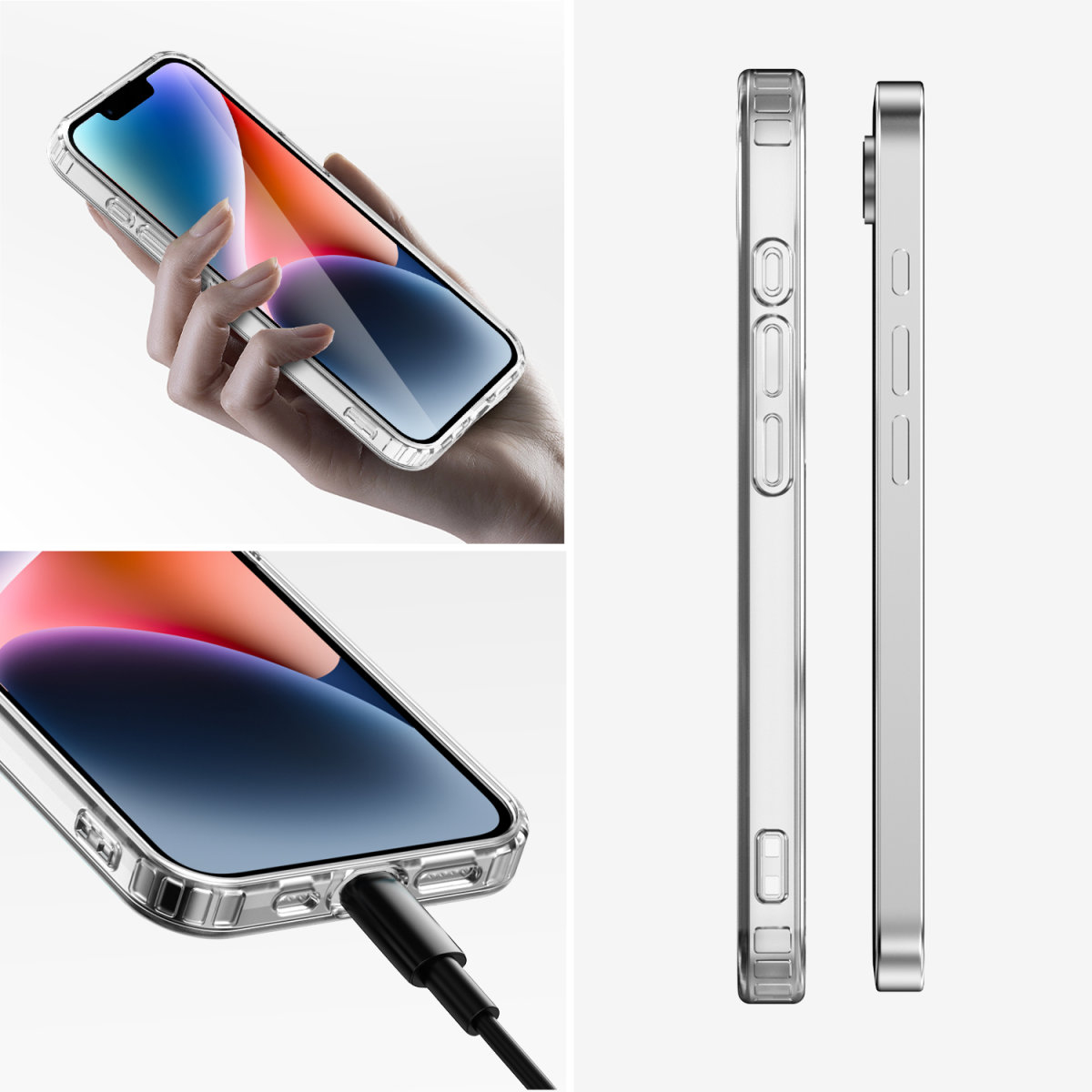 4smarts Premium - 360° Schutzset - hintere Abdeckung für Mobiltelefon - kompatibel mit MagSafe, Ansicht 4