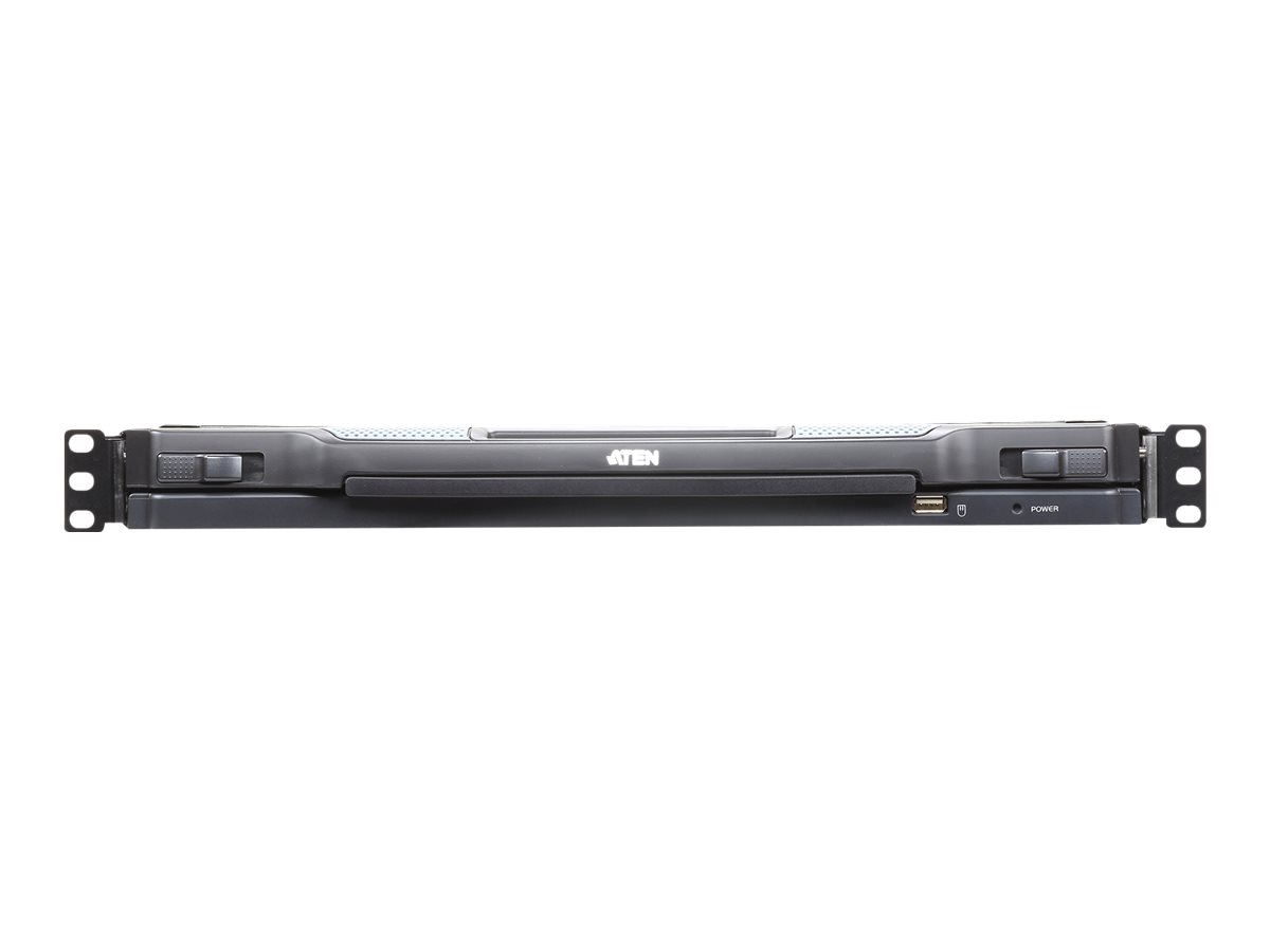 ATEN KVMTFT 16-fach 19 1HE incl.KVM over IPTFT 19 Deutsch Black - KVM-Umschalter - 16-Port
