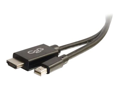 C2G 6ft Mini DisplayPort to HDMI Adapter Cable - Mini DP Male to HDMI Female - Black - Videokabel - TAA-konform - Mini DisplayPort (M)