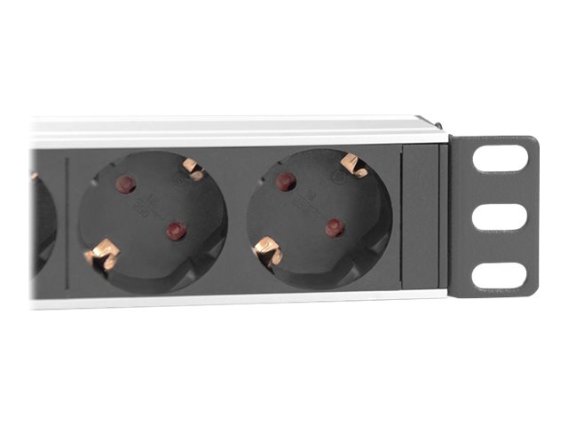 DIGITUS 10 Steckdosenleiste mit Aluminiumprofil, 4-fach Schutzkontaktsteckdose, Ansicht 2