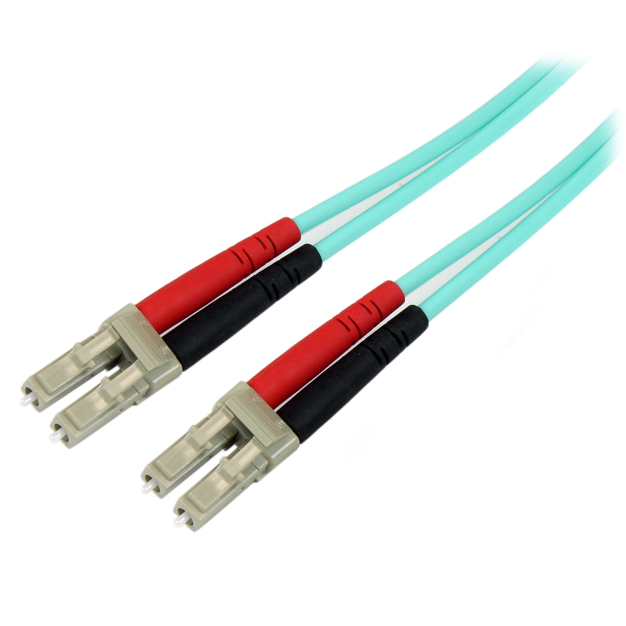 StarTech.com 10 m OM3 LWL Patchkabel - Zipcord Multimode-Glasfaserkabel LC/UPC auf LC/UPC - Vollduplex 50/125µm SFP/Optisches Kabel - 100G Optical Lichtleiterkabel - LSZH Lichtwellenleiter - LOMMF/VCSEL, &lt;0.3dB IL, 10 m, OM3, LC, LC