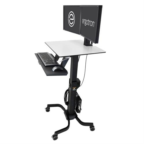 Ergotron WorkFit-C Dual - Sitz-/Steh-Arbeitsplatz, Ansicht 2
