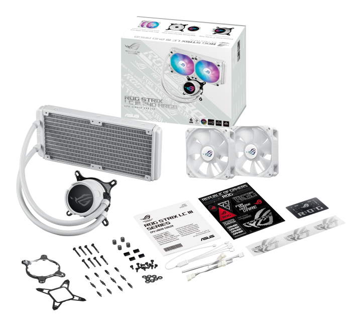 ASUS ROG STRIX LC III 240 ARGB - White Edition - Prozessor-Flüssigkeitskühlsystem - Kühlergröße: 240 mm, Ansicht 4