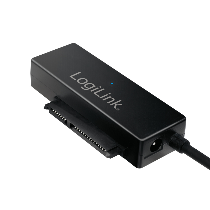 LogiLink Adapter USB 3.0 to SATA with OTB - Speicher-Controller mit Datenanzeige, Netzanzeige, OneTouchEasy-Button (OTB), Ansicht 3