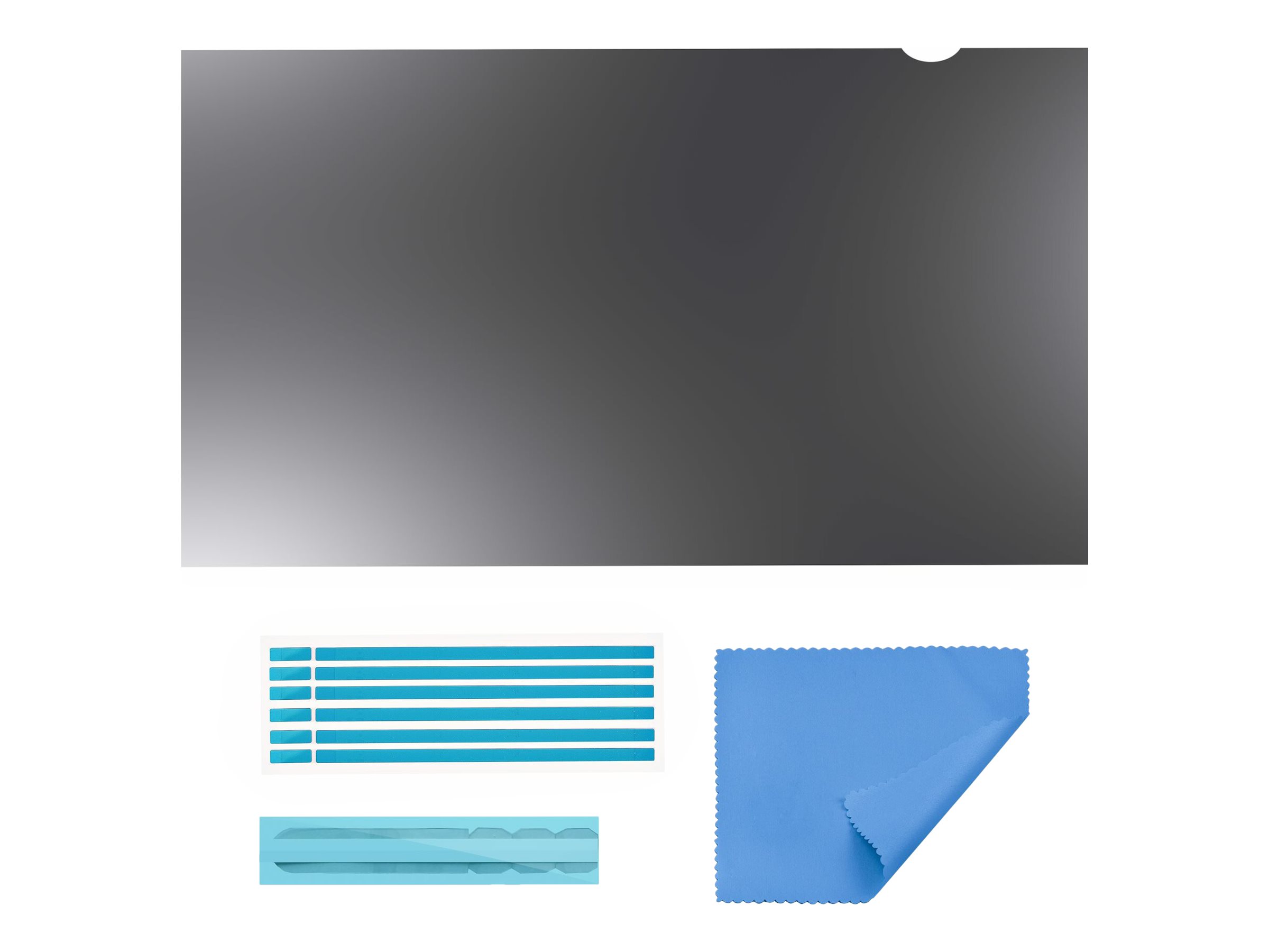StarTech.com 28-inch 16:9 Computer Monitor Privacy Filter Anti-Glare Privacy Screen with 51% Blue Light Reduction Black-out Monitor Screen Protector w+- 30 deg. Viewing Angle Matte and Glossy Sides (2869-PRIVACY-SCREEN)
