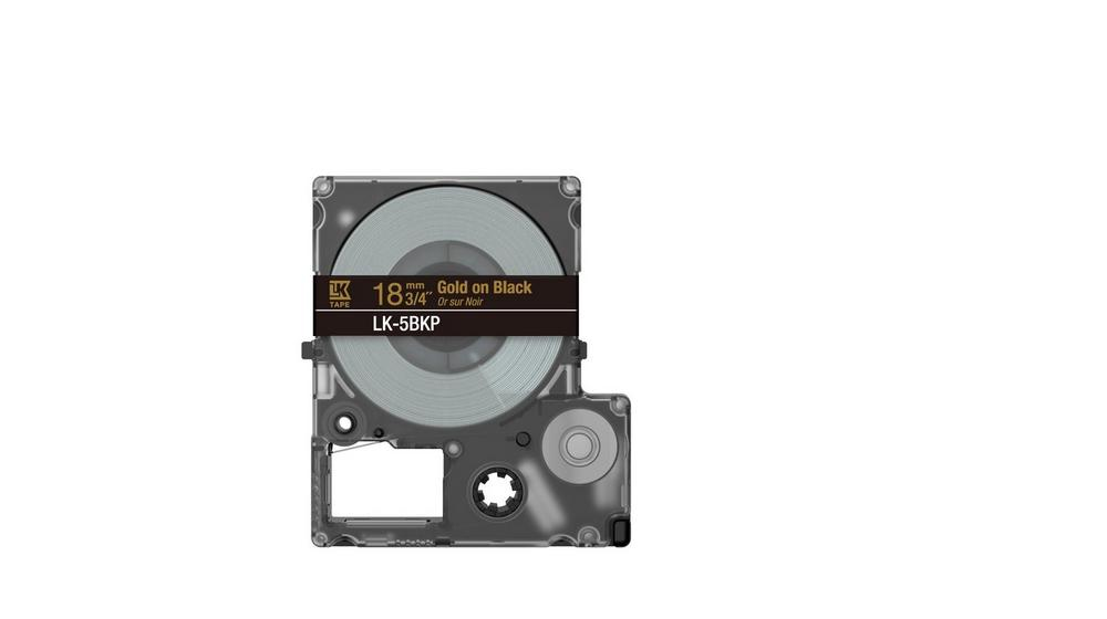 Epson LabelWorks LK-5BKP - Metallic - gold auf schwarz - Rolle (1,8 cm x 9 m), Ansicht 3
