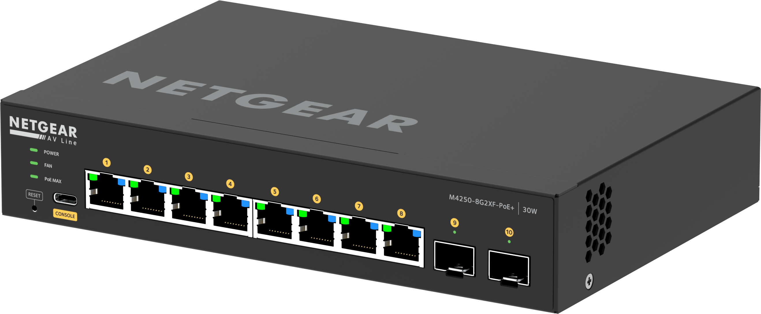 Netgear GSM4210PX-100EUS - Managed - L2/L3 - Gigabit Ethernet (10/100/1000) - Vollduplex - Power over Ethernet (PoE) - Rack-Einbau