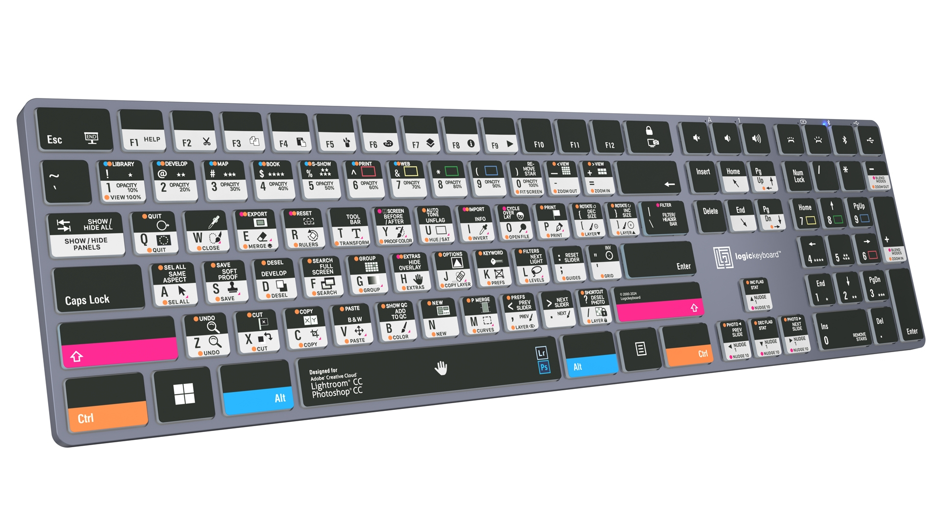 Logickeyboard Adobe Photographer PS/LR Titan - TL: Französisch, AZERTY, Ansicht 3