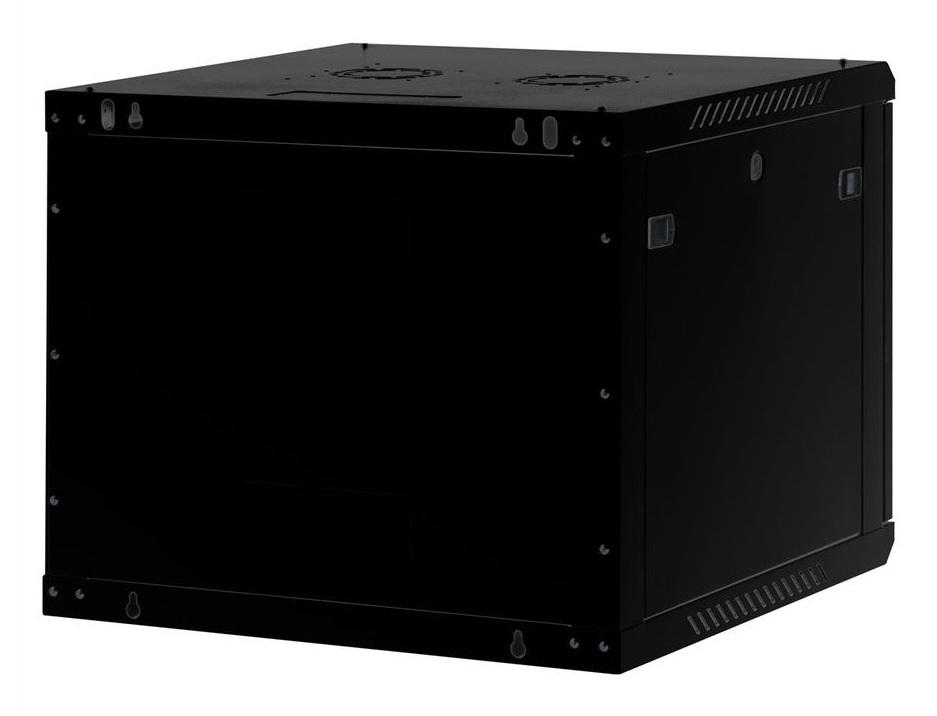 ROLINE Basic Plus - Gehäuse Netzwerkschrank - 600x600 BxT - geeignet für Wandmontage - Jet Black, RAL 9005 - 9U - 19, Ansicht 3