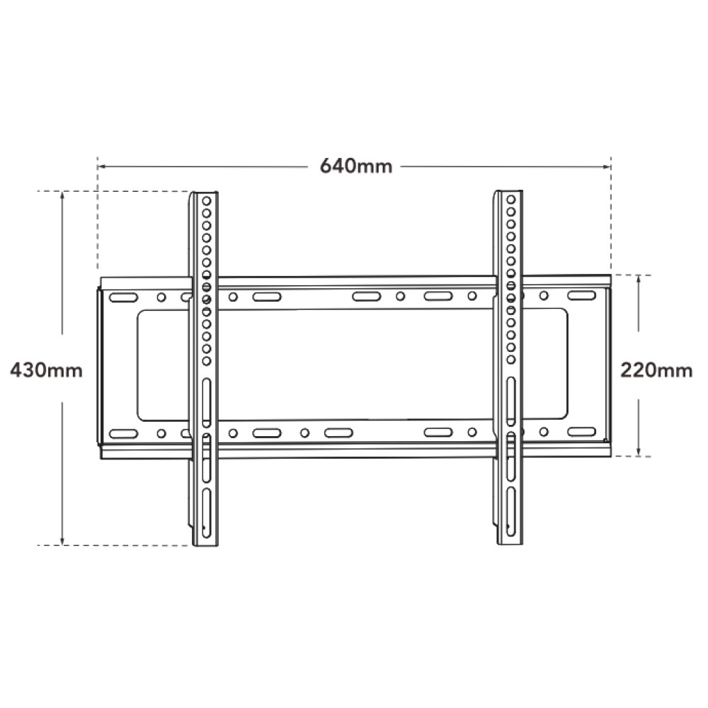 Techly ICA-PLB 262L - 76,2 cm (30) - 177,8 cm (70) - 60 kg - 200 x 200 mm - 600 x 400 mm - Schwarz, Ansicht 4