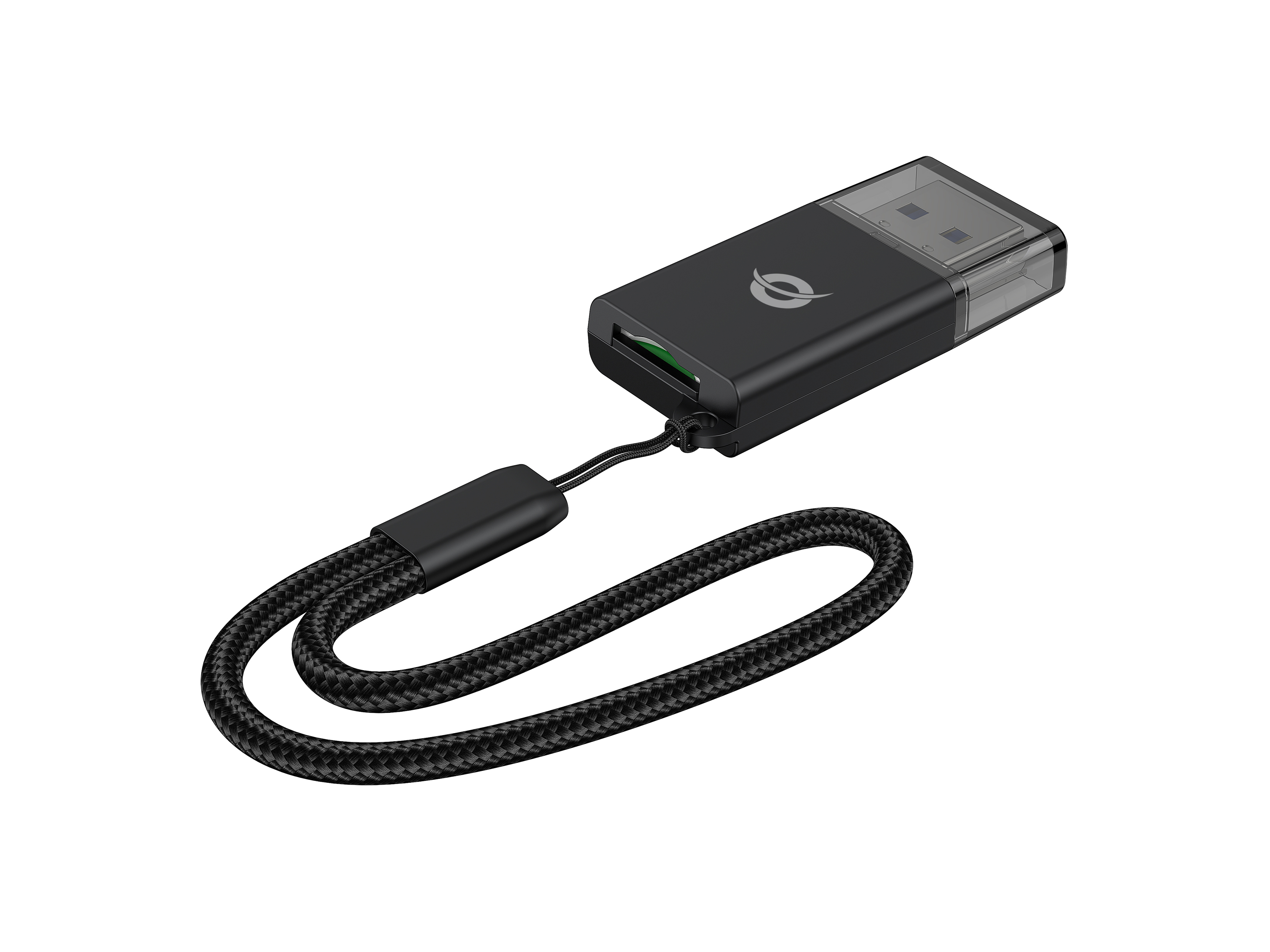 Conceptronic Card USB-A -> Micro SD/TF 3.0 schwarz - Card-Reader - Secure Digital (SD), Ansicht 2