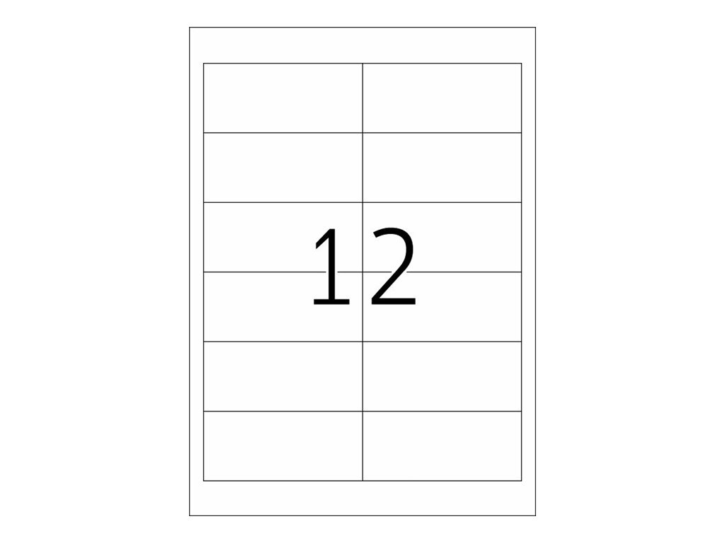 HERMA Special - Matt - permanent selbstklebend - durchsichtig - 97 x 42.3 mm 300 Etikett(en) (25 Bogen x 12)