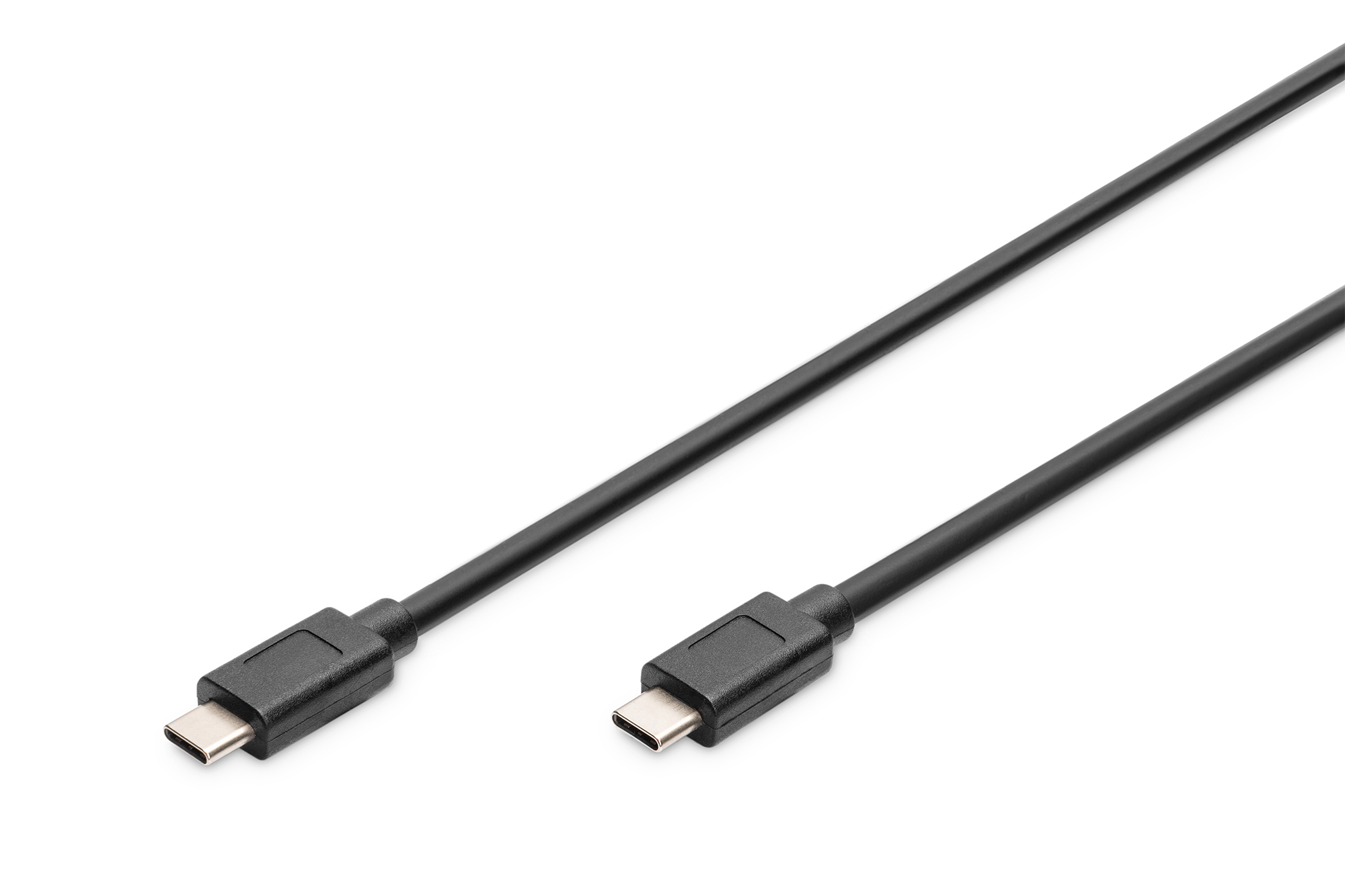 DIGITUS USB-C 3.1 Gen2 Anschlusskabel, USB-C to USB-C, 1 m, USB C, USB C, USB 3.2 Gen 2 (3.1 Gen 2), Männlich/Männlich, Schwarz