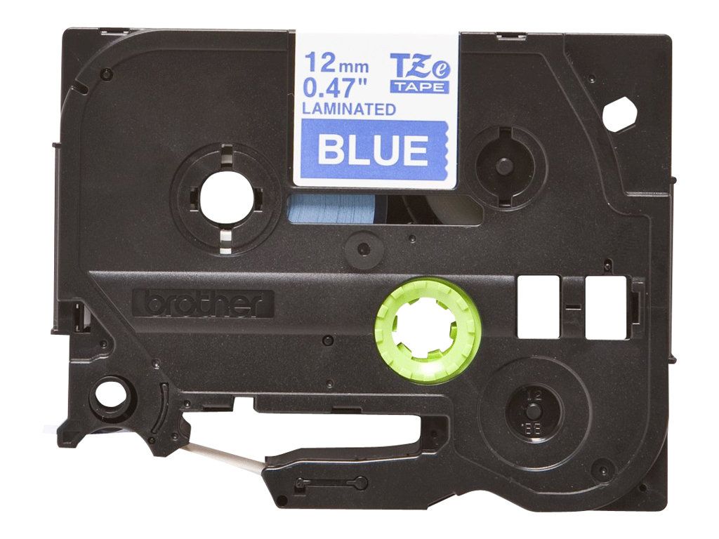 Brother TZe-535 - Weiß auf blau - Rolle (1,2 cm x 8 m), Ansicht 4