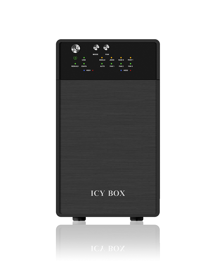 ICY BOX IB-RD3620SU3 - Festplatten-Array - 2 Schächte (SATA-600), Ansicht 4