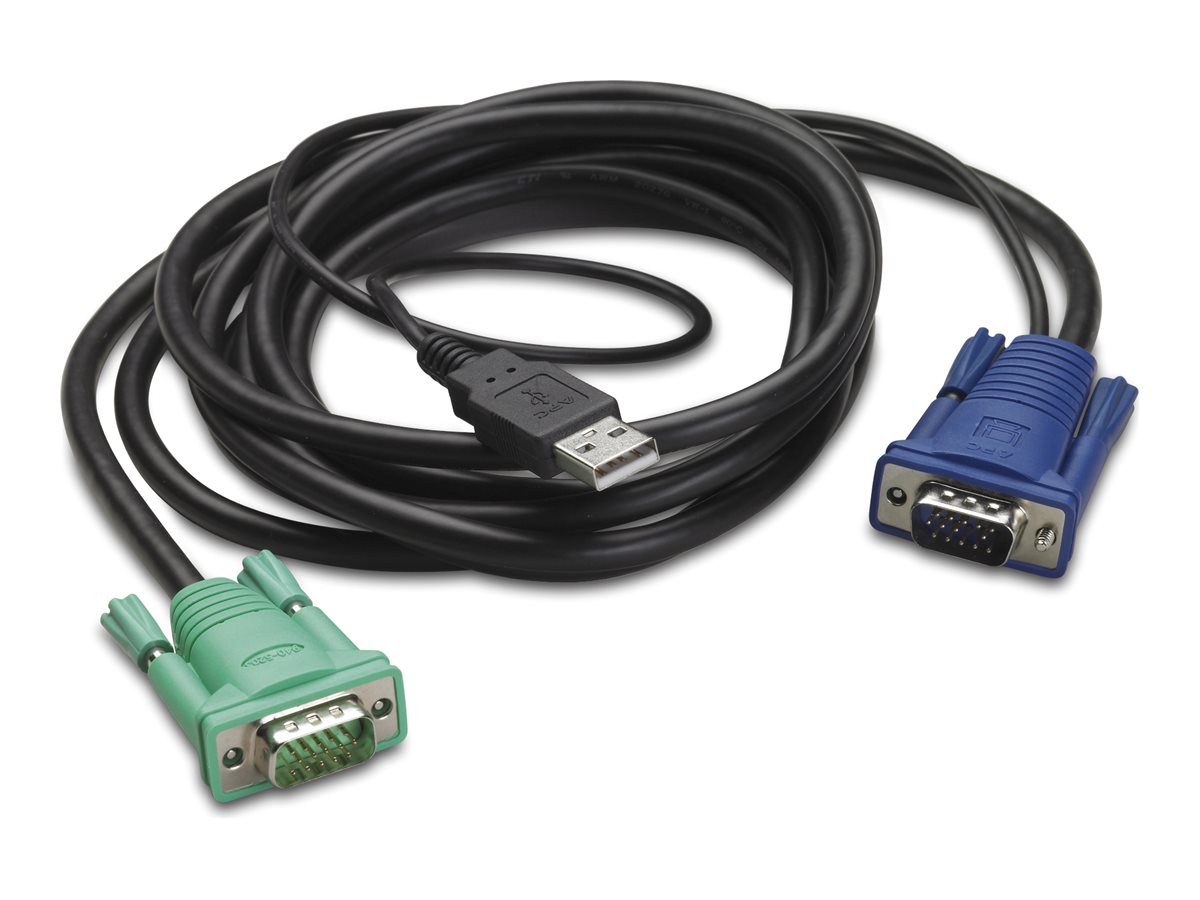 APC Tastatur-  Video-  Maus- (KVM-) Kabel - USB HD-15 (VGA)