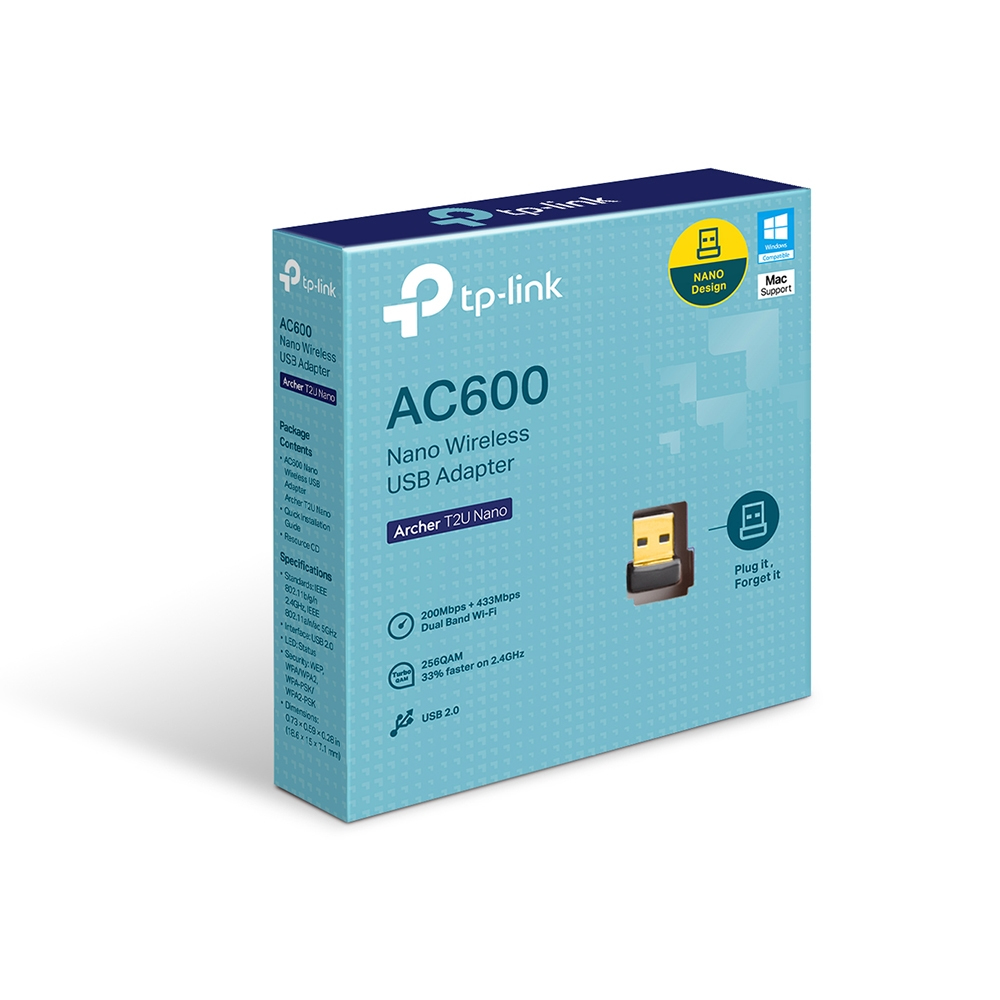 TP-LINK Archer T2U Nano - Netzwerkadapter - USB 2.0, Ansicht 4