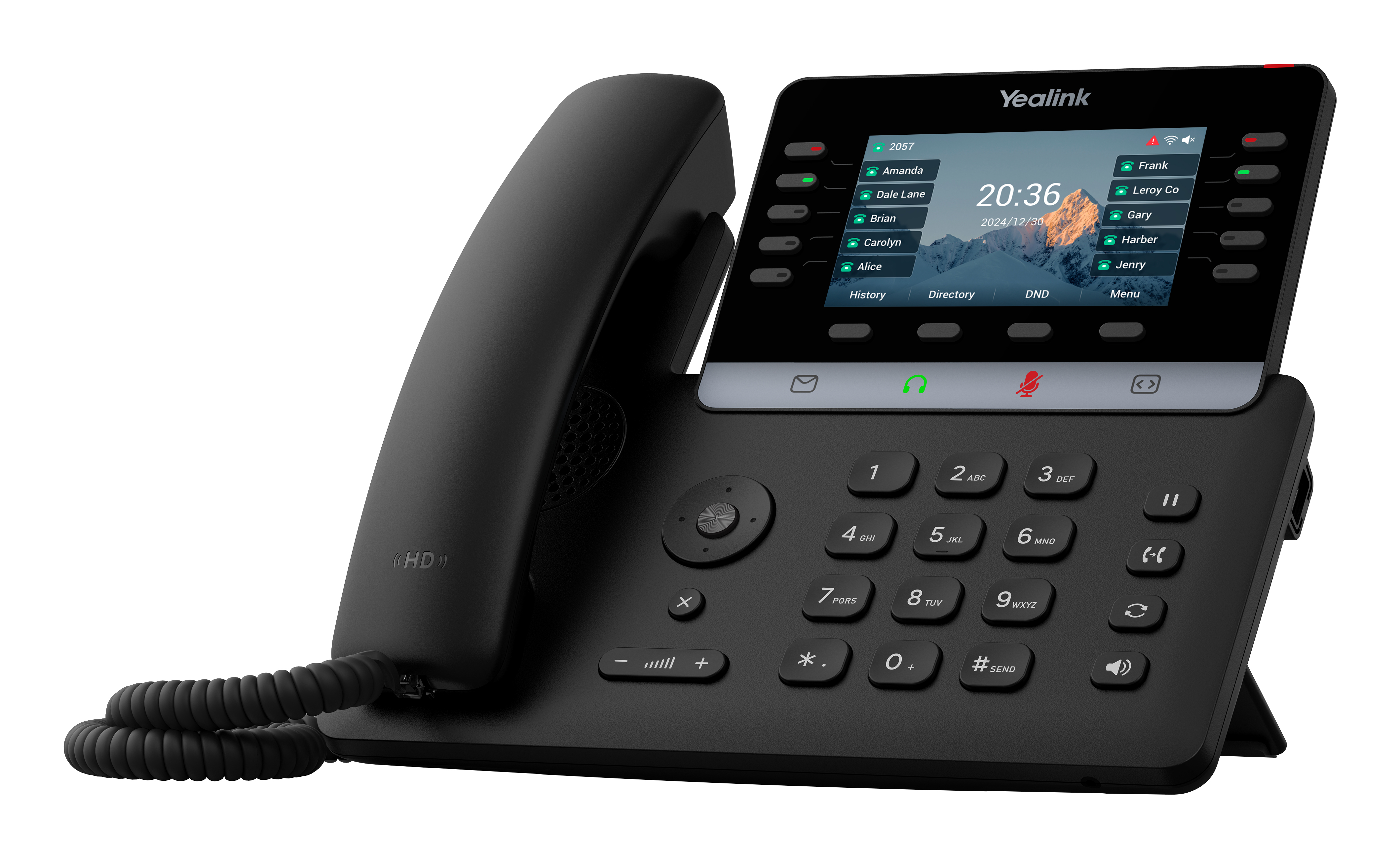 Yealink Tischtelefon SIP -T74U Schwarz - VoIP-Telefon - Voice-Over-IP, Ansicht 2