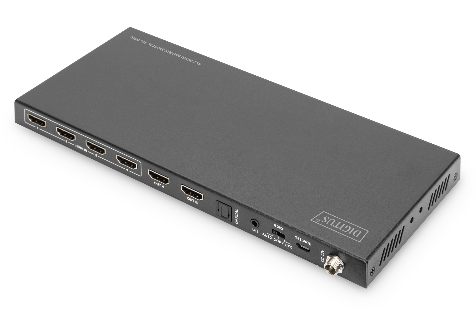 DIGITUS 4x2 HDMI Matrix Switch, 4K/60Hz, Ansicht 4