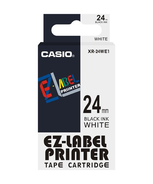 Casio Schwarz auf Weiß - Rolle (2,4 cm x 8 m) 1 Stck. Bandkassette, Ansicht 3