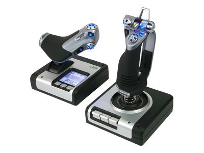 Logitech Saitek X52 Flight Control System - Joystick und Gasregler