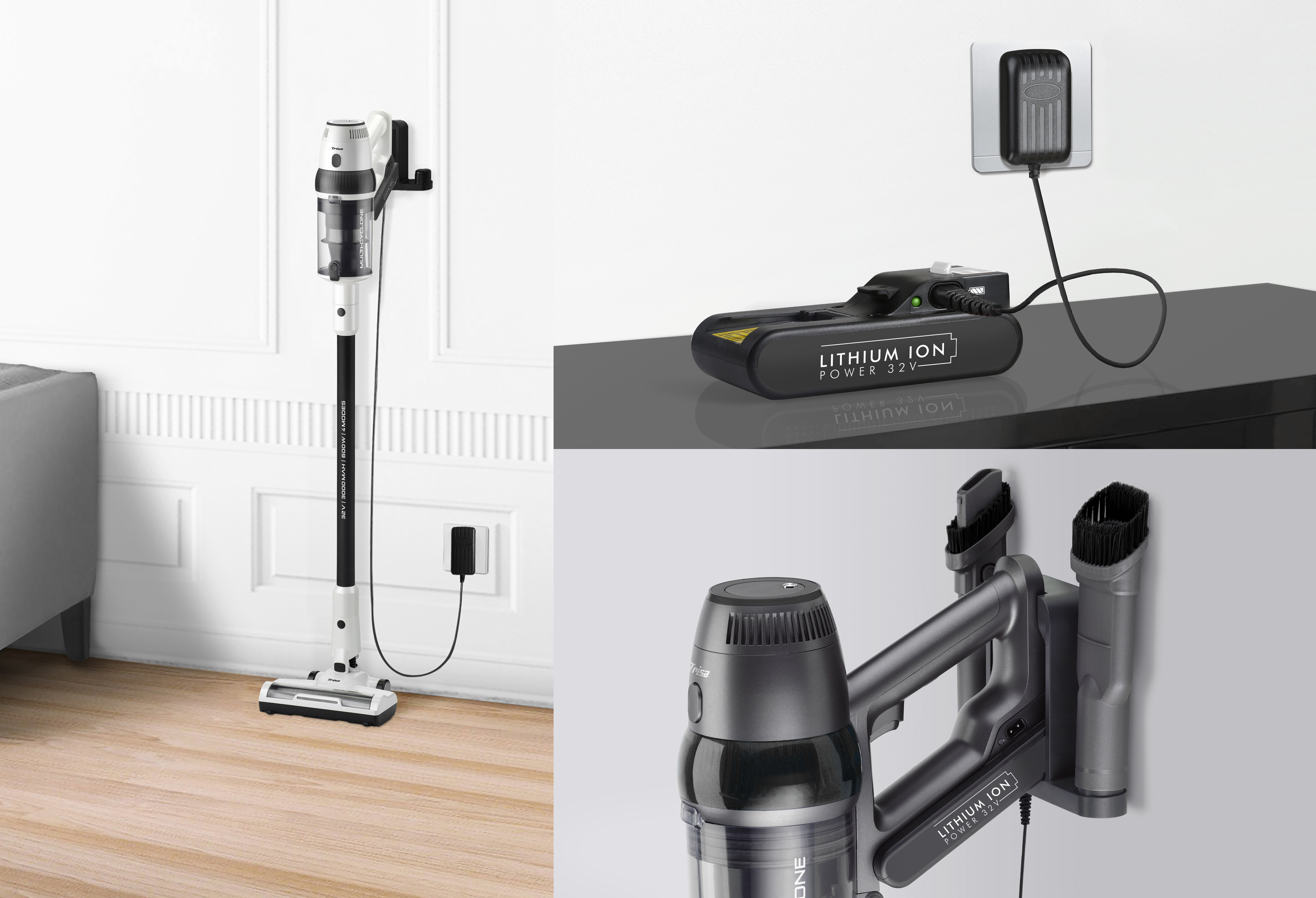 Trisa Quick Clean Professional T9670 - Staubsauger - Stange kurz/Handgerät (2-in-1), Ansicht 4
