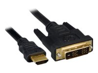 MicroConnect Adapterkabel - HDMI männlich zu DVI-D männlich, Ansicht 3