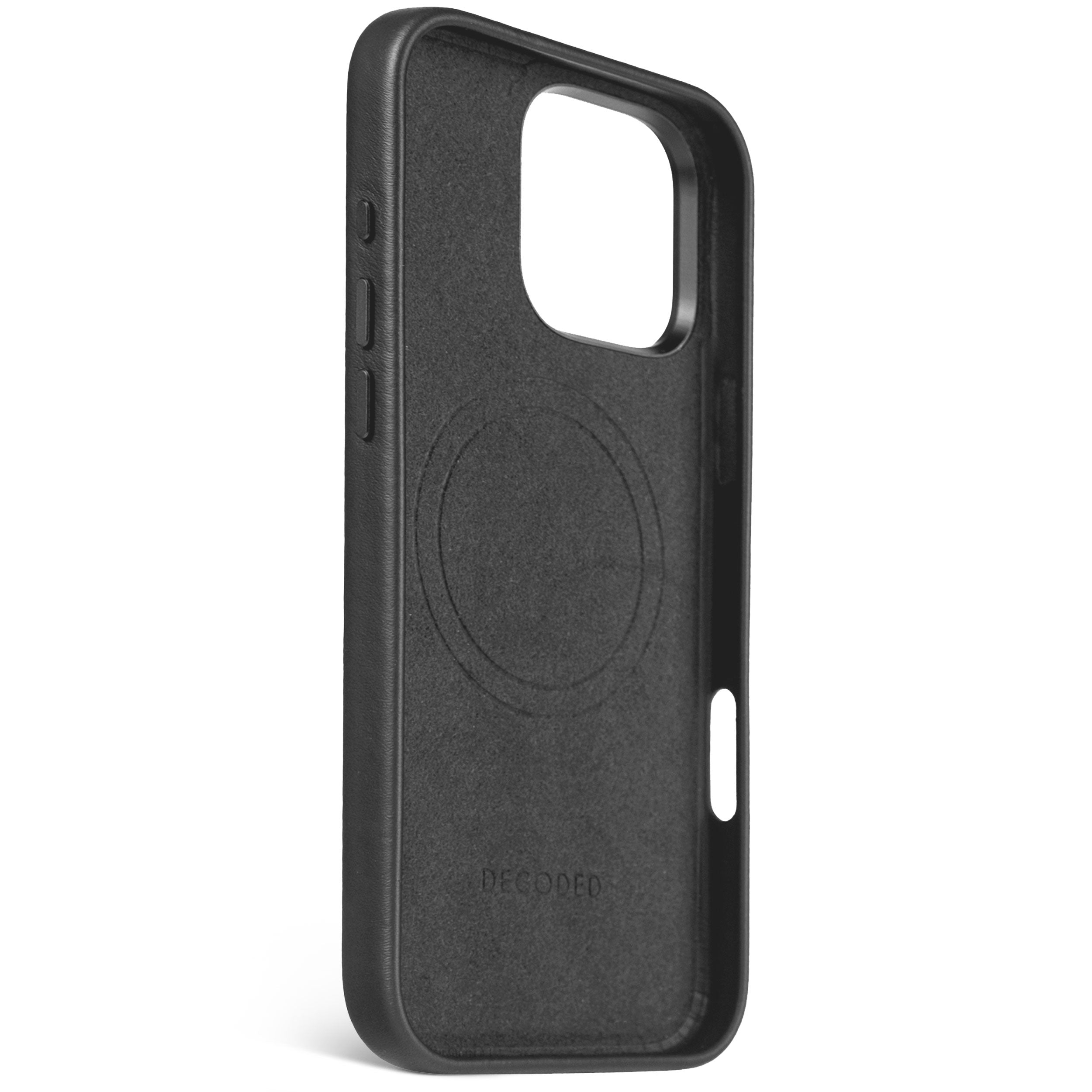 Decoded Leather Backcover iPhone 16 Pro Max Black, Ansicht 4