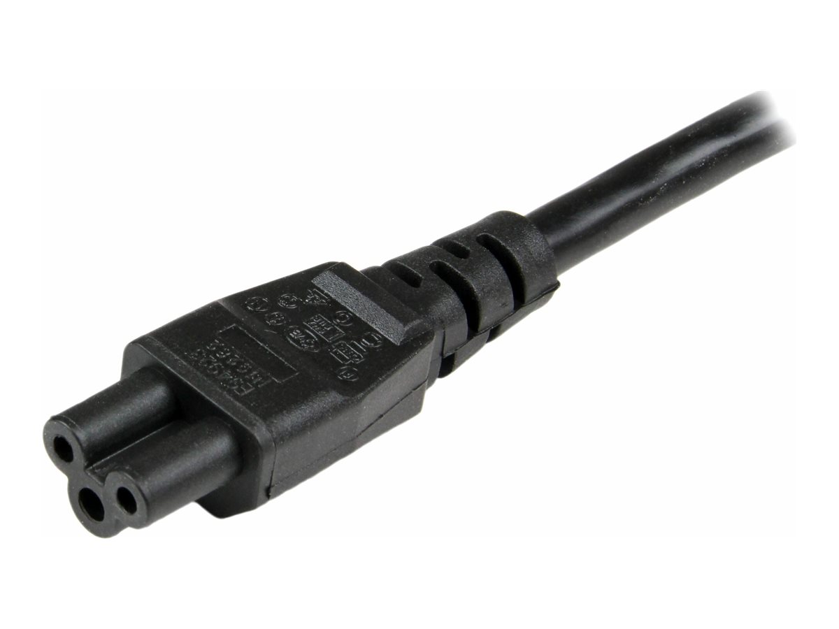 StarTech.com 3 m Laptop Stromkabel, EU Schuko auf C5 Stecker, 2.5A 250V - Stromkabel - power CEE 7/7 (S)