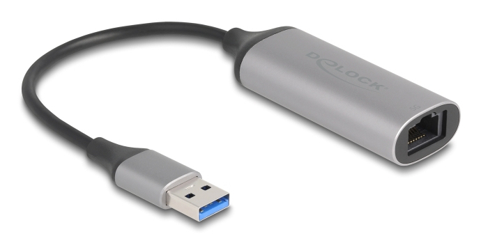 Delock Netzwerkadapter - USB-A - 10M/100M/1G/2.5G/5G Gigabit Ethernet x 1, Ansicht 2