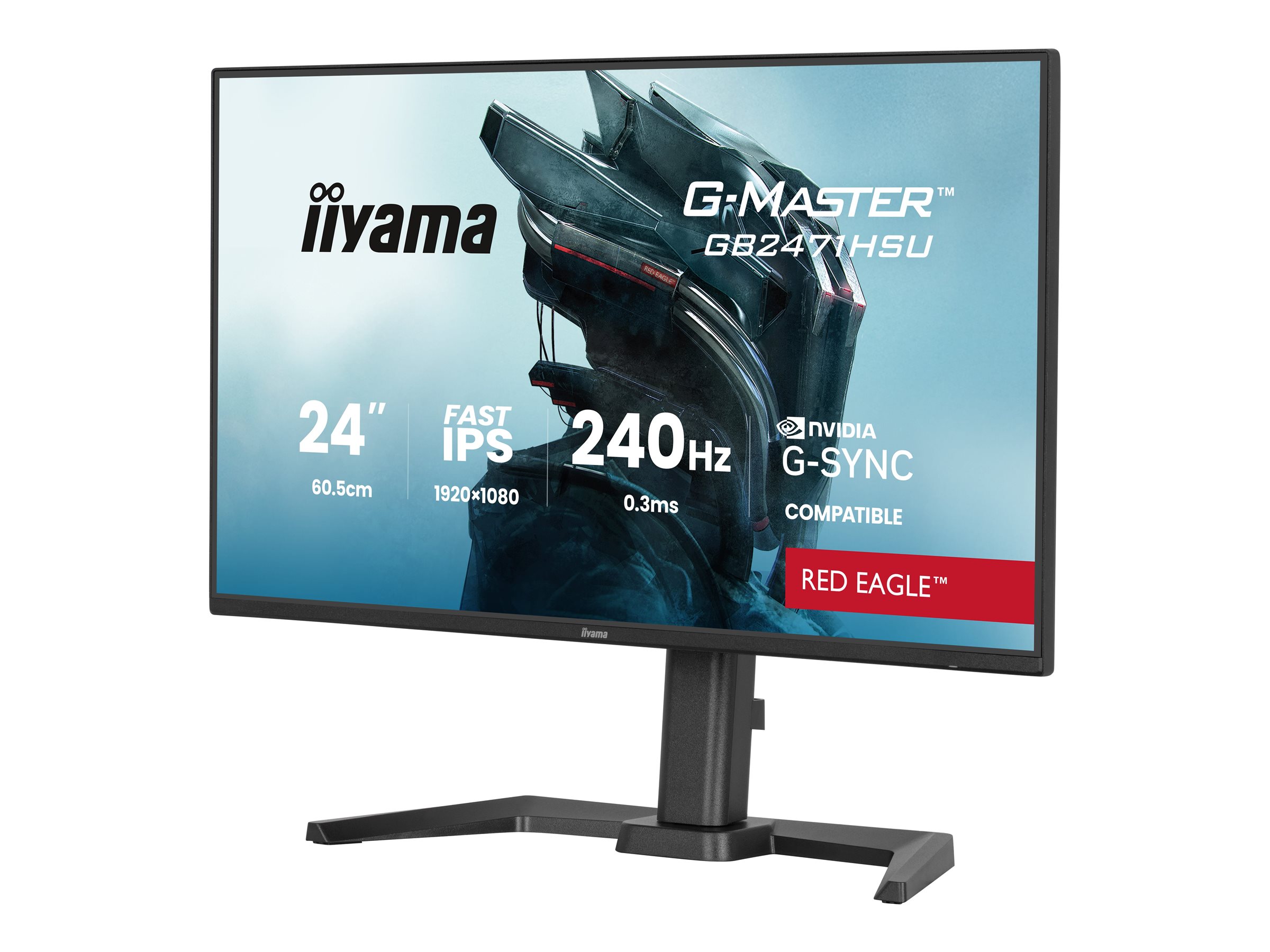 Iiyama G-MASTER Red Eagle GB2471HSU-B1 - LED-Monitor - Gaming - 60.5 cm (24), Ansicht 2