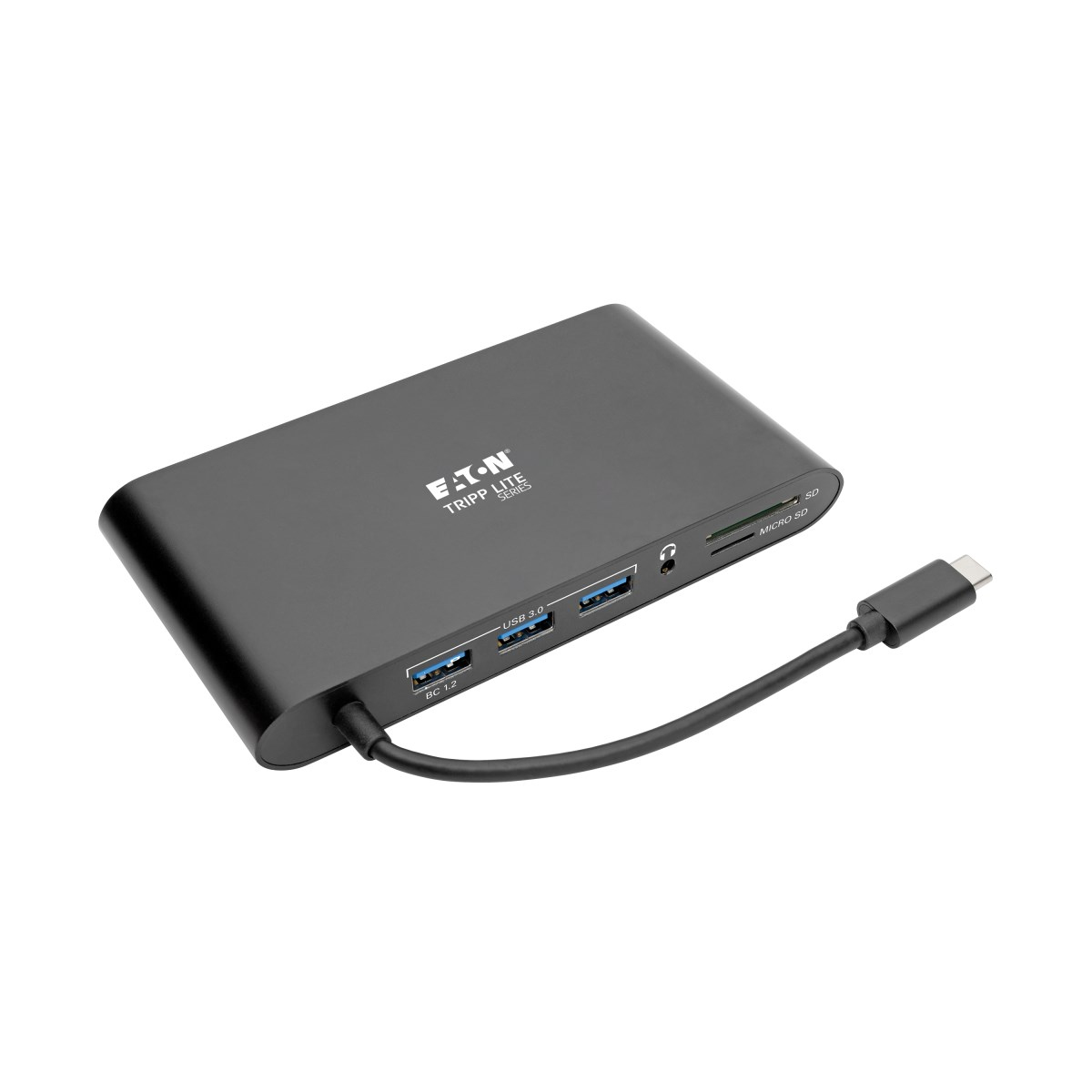 Tripp USB-C-Dual-Display-Dock - 4K HDMI - VGA - 4K Mini DP - Gbe - Kartenlesegerät - 3x USB-A-Anschlüsse, Ansicht 2